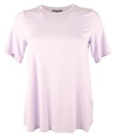 Eileen Fisher Women's Crew Neck Short Sleeve Top T-Shirt Purple XXS